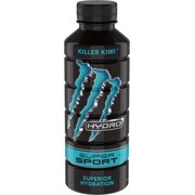 (12 Bottles) Monster Hydro SS Killer Kiwi, Water + Energy 20 fl oz