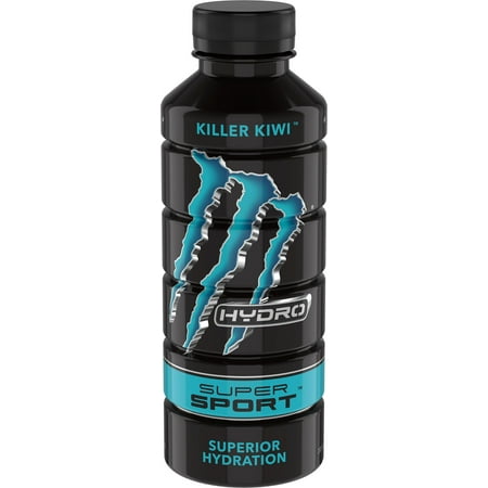 (12 Bottles) Monster Hydro SS Killer Kiwi, Water + Energy 20 fl oz
