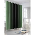 thumbnail image 5 of Green Black Ombre Waterproof Fabric Shower Curtain, Modern Gradient Abstract Art Shower Curtain for Bathroom Curtains Bathtubs Hotel Washable Shower Curtains with 12 Hooks Long 72x78in, 5 of 6
