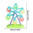 thumbnail image 3 of Juguete rompecabezas con noria para niños | Artículos interactivos para adiestramiento de aves | Estructura duradera de plástico ABS para armar uno mismo | Desarrollo intelectual | Soporte para, 3 of 9