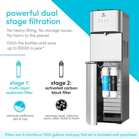 Avalon Self Cleaning Bottleless Water Cooler Dispenser 3 Temperatures