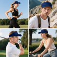 thumbnail image 7 of Minzimin Sport Sun Visor Hats for Women Men, Adjustable Cotton Ball Caps Sun Caps for Golf, Running, and Outdoor Activities, 7 of 7
