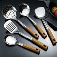 thumbnail image 4 of Stainless Steel Cooking Utensil Heat Proof Slotted Ladle Spoon Rice Ladle, 4 of 9