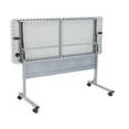 thumbnail image 4 of Rectangle Training Table, 24" W, 60" L, 29-1/2" H, Lightweight HDPE Blow Molded Plastic Top, 4 of 9