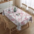 thumbnail image 2 of Pioneer Flower Floral Print Pattern Rectangle Tablecloth 60"x84",Waterproof Polyester Rectangle Table Cloth, Wipeable Spillproof Polyester Tablecloth for Dining, Camping, Indoor and Outdoor, 2 of 5