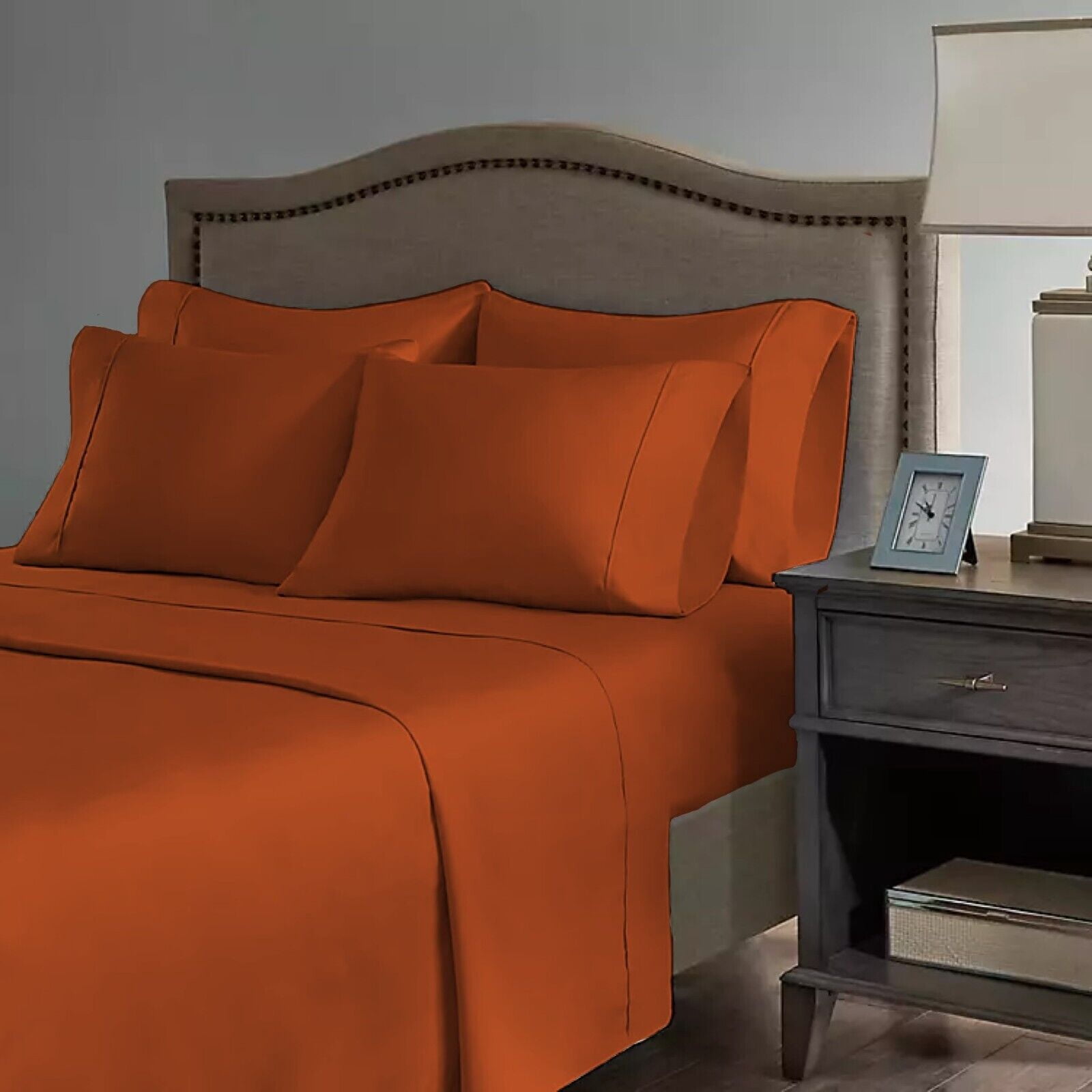 6 Piece Premium Bamboo Sheet Set, Deep Pockets, 50 Colors, 2200 Count, Soft