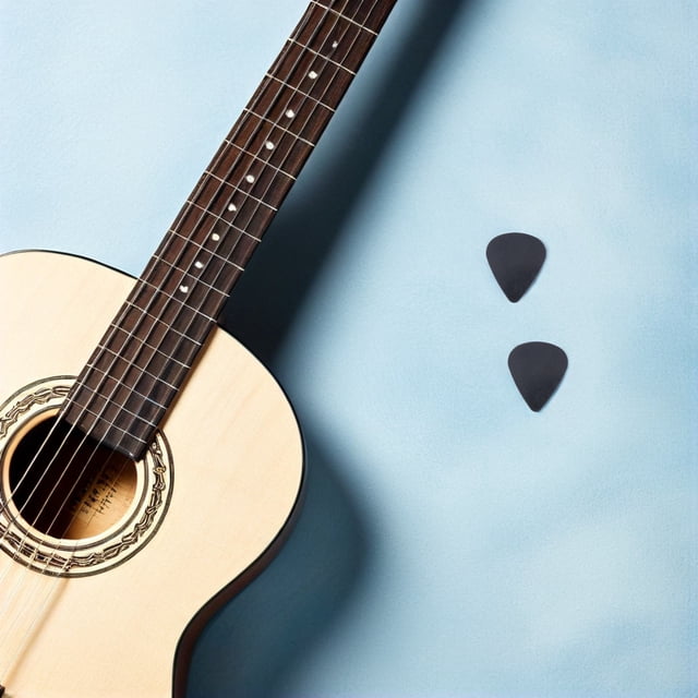 FENGGUIQU 30Ud Plectros Negros Para Guitarra Acústica Con Grosor Para Y Jazz