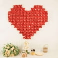 thumbnail image 2 of Efavormart 41"X36" Metallic Red Extra Large Heart Mylar Foil Balloon, Photo Backdrop Balloon Quilt, 2 of 10