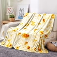 thumbnail image 6 of Giant Funny Realistic Food Throw Blankets 325 GSM Flannel Fleece Blanket for Adults Kids Novelty Soft Flannel Taco Blanket Sofa Couch Blanket, 6 of 6
