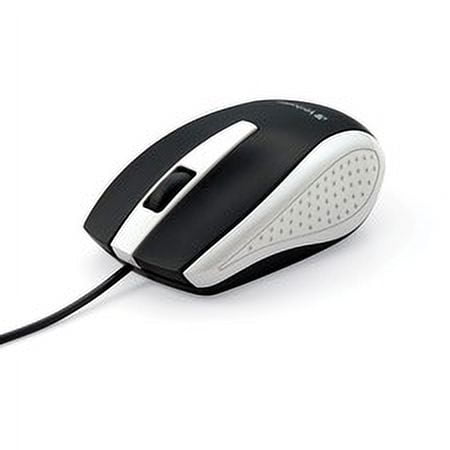 Verbatim Corded Notebook Optical Mouse - White - Optical - Cable - White - 1 Pack - USB Type A - Scroll Wheel | Bundle of 5