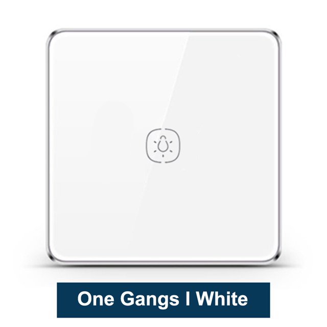Tuya ZigBee Light Smart Switch Home Office Control táctil inalámbrico Interruptor de lámpara WiFi Panel de control inteligente, Blanco, 1 unidad Advancent EL001893-01B