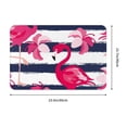 thumbnail image 3 of Goofa 16"x24" Inches Pink Flamingos Doormats for Outdoor Entrance - Non-Slip Welcome Mat, Heavy Duty Door Mats Outdoor, Spring Doormat, 3 of 9