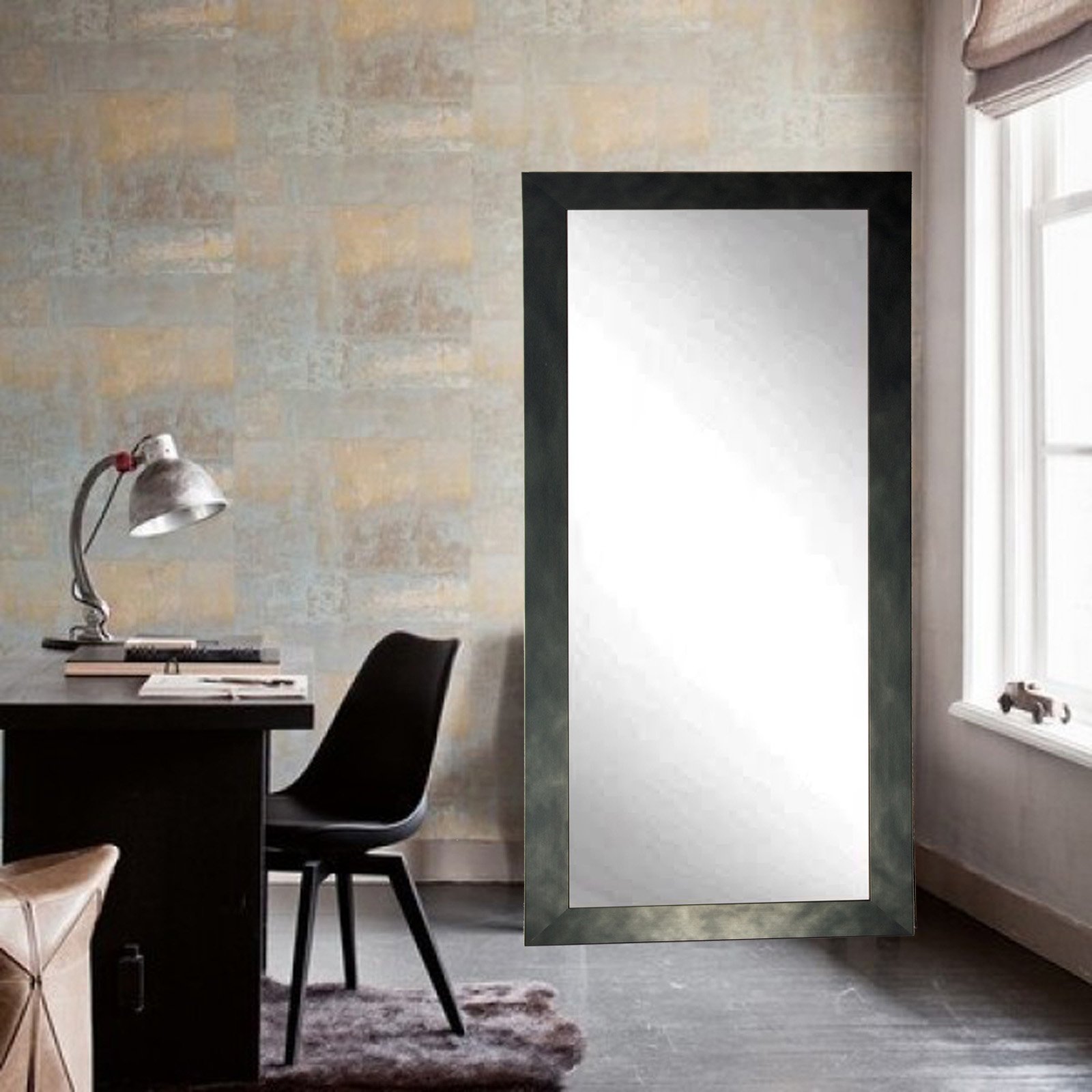 BrandtWorks Clouded Gunmetal Full Length Mirror