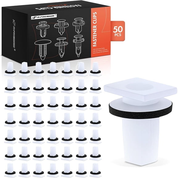 A-Premium 50-Pack Trim Panel with Sealer Car Retainer Fastener Push Pin Clips Compatible with Hyundai Santa Fe 2013-2024