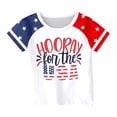 thumbnail image 3 of Hiijoy Toddler Girls Independence Day T-Shirt Letter Print Short Sleeve T Shirt, Sizes 3-13, 3 of 3