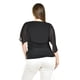 thumbnail image 3 of Blusa con encaje y detalle de perlas Roman Fashion /Tallas Extras, 086 (Negro) negro 38, 3 of 5