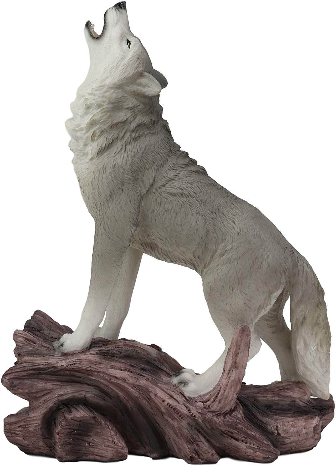 Ebros Gift Large Cries of The Night Howling Alpha Gray Wolf Statue 12 ...