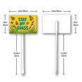 thumbnail image 2 of Eveokoki Stay Off Grass Sign with Metal Stakes, 12" x 8" Stay Off Grass Aluminum Signs, UV Protected, Weatherproof, Ink Printing, Fade Resistant, Easy to Mount, 2 of 6
