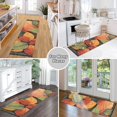 thumbnail image 6 of Yayeee Runner Rug for Bedroom 2'x6' Machine Washable Hallway Non Slip Mat, Colorful Leaves, 6 of 8