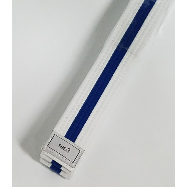 BMA Distribution Blue with White Stripe Karate Belt Taekwondo Belts