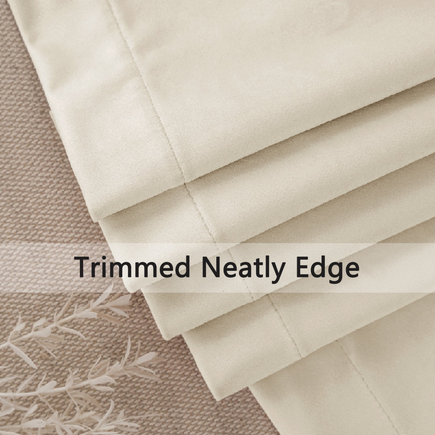 SMILETIME Outdoor Curtains for Patio, Premium Thick Privacy Rod Pocket Outside Curtains for Porch, Pergola, Cabana, 2 Panels