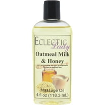 Oatmeal Milk and Honey Massage Oil by Eclectic Lady, 4 oz, Sweet Almond Oil and Jojoba Oil