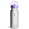 thumbnail image 1 of Hydro Flask, 32 onzas, con tapa de pajita flexible, acero inoxidable, color violeta, 1 of 6