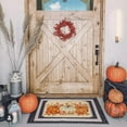 thumbnail image 5 of Fall Door Mat Pumpkins Doormat for Indoor Outdoor, Autumn Decor Rug for Outside Porch Entry Front Entrance 17x29 Inch (Orange), 5 of 6