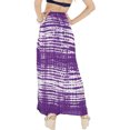 thumbnail image 5 of HAPPY BAY Women's Bikini Sarong Swimwear Swim Cover up Skirt Bathing suit Summer Wraps Swimsuit Beach Wrap Coverups for Women Beachwear One Size Tie Dye, White Violet, 5 of 5