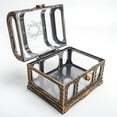 thumbnail image 3 of Holzlrgus Vintage Large Pirate Treasure Chest with Lock, 3 of 4