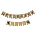 thumbnail image 4 of Burlap Graduation Banner - Para 2019 Graduaciones Decoraciones Artículos Para Fiestas A + C, 4 of 5