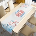 thumbnail image 4 of NSESSHome 4th of July Table Runner,Patriotic Stars Linen Tablecloth Memorial Day Decorations for Home Kitchen Dining Room Indoor Outdoor, Independence Day, Non-Slip Heat Resistance, 4 of 8