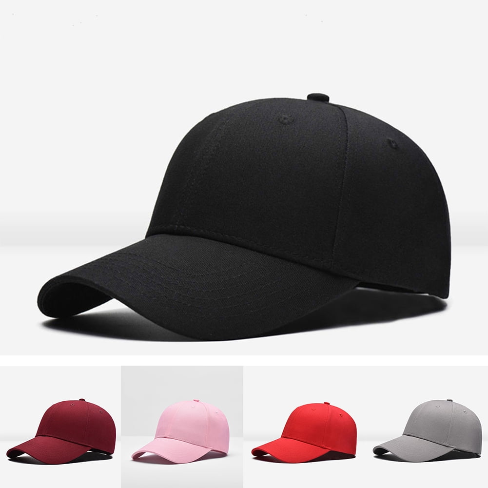 women's solid color baseball caps