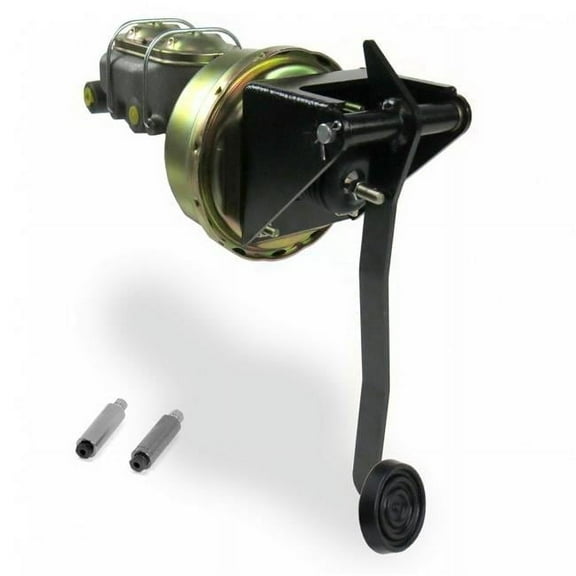 Universal Firewall 8 in. Single Brake Pedal Kit Adjustable Disc & Drum 3 in. Rubber Pad