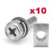 thumbnail image 1 of 10 Set Universal Motorcycle Scooter Atv Dirt Bike Battery Terminal Nut And Bolt Screws M5x10mm M6x12mm 4ah 5ah 6ah 7ah, 1 of 5