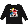 thumbnail image 3 of Inktastic Three-i-e-i-o 3rd Birthday Boys or Girls Long Sleeve Toddler T-Shirt, 3 of 5
