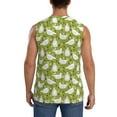 thumbnail image 4 of Fotbe Men's Funny Chicken Print Men's Sleeveless Muscle Tank Tops Casual T-Shirts for Gym Workout Beach-XX-Large, 4 of 8
