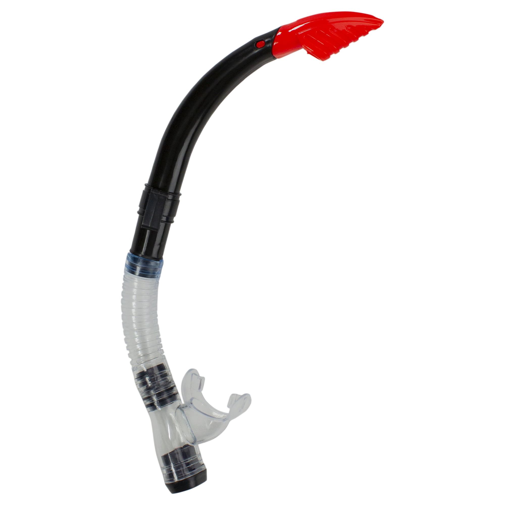 Black Red and Clear Zray Teen/Young Adult Scuba Mask and Snorkel Dive Set