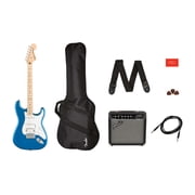 Fender Squier Affinity Stratocaster HSS - Lake Placid Blue Bundle with Frontman 15G Amplifier, Gig Bag, Tuner, Instrument Cable, Strap, Picks, and Austin Bazaar Instructional DVD