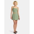 thumbnail image 2 of No Boundaries Corset Top and Pleated Mini Skirt Set, 2-Piece, Women's Sizes XXS-XXL, 2 of 4