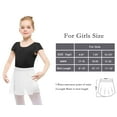 thumbnail image 5 of Stelle Girls' Ballet Skirt Chiffon Wrap Dance Skirt,Elastic Waisted Sheer Dance Skate Over Scarf for Leotards Pull-on Half Dress,White，7-9 Years, 5 of 5