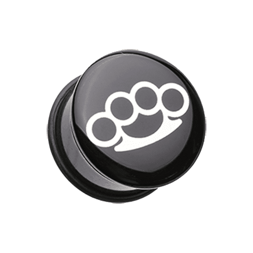 Brassknuckle Single Flared Ear Gauge Plug