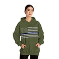 thumbnail image 5 of Thin Blue Line US Flag Graphic Hoodie Sweatshirt, Sizes S-5XL, 5 of 9