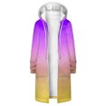 thumbnail image 3 of LYXSSBYX Hoodies for Women Zip up Front Women's Printed Loose Fitting Long Sleeved Hoodie Hoodie Top Long Jacket, 3 of 4