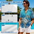 thumbnail image 5 of Jeiento Sea Turtle Matching Vacation Outfits for Couples Mens Hawaiian Shirt Dress for Women Casual Shirts for Men Button Down Shirt Short Sleeve Beach Shirts, 5 of 6