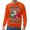 C-Orange589, variant on DHFJKG Christmas Sweatshirt For Men Funny Donkey Printed Pullover Long Sleeve Crewneck Xmas Festive Party Top Casual Jumper Tops