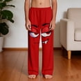 thumbnail image 5 of SGFCWSX Boys Casual Pants Elastic Waist Loose Fit Print with Pockets Trousers for Kids Red Size 8 Years, 5 of 9
