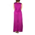 thumbnail image 2 of 24/7 Comfort Apparel Women's Plus Size Sleeveless Empire Waist Maxi Dress, 2 of 4