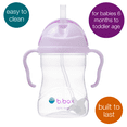 thumbnail image 4 of b.box Sippy Cup with Weighted Straw - Spill Proof, 8 oz, [Boysenberry], 4 of 6