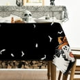 thumbnail image 3 of Halloween Tablecloth 60×84 Inch Rectangular, Black Bat Ghost Pumpkin Spider Cobweb Washable Seasonal Table Cover for Party Picnic Dinner Decor, 3 of 6